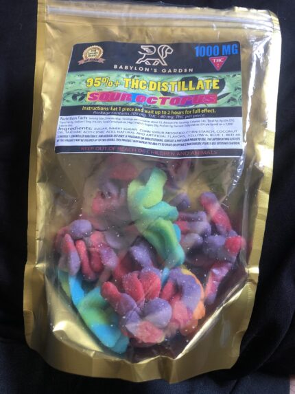 Sour Octopus THC gummies (1000mg)
